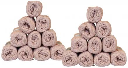 Mayflower Cotton 8/4 Garnpakke Unicolor 1489 Støvet Rosa - 20 stk - Mayflower Cotton 8/4 Garnpakke Unicolor 1489 Støvet Rosa - 20 stk